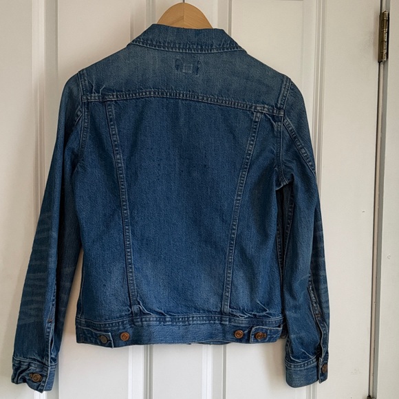 Classic J. Crew Indigo Jean Jacket with Copper Buttons - Picture 3 of 10